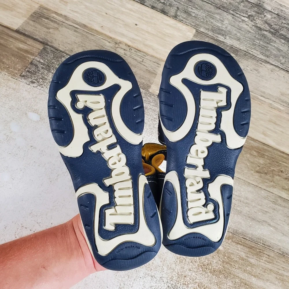 Timberland Infant Adventure Seeker Kids 2-Strap Sandals Sz 11 Blue Hook & Loop